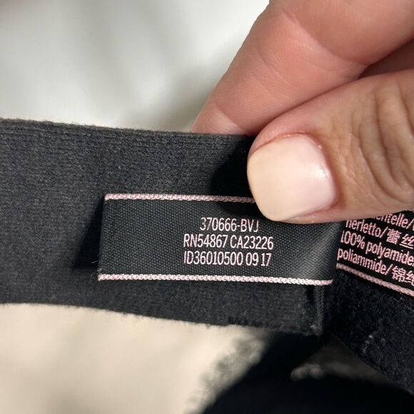 Victoria’s Secret Very Sexy Black Lace Corset Push-Up Bra size 32DD - Picture 14 of 15